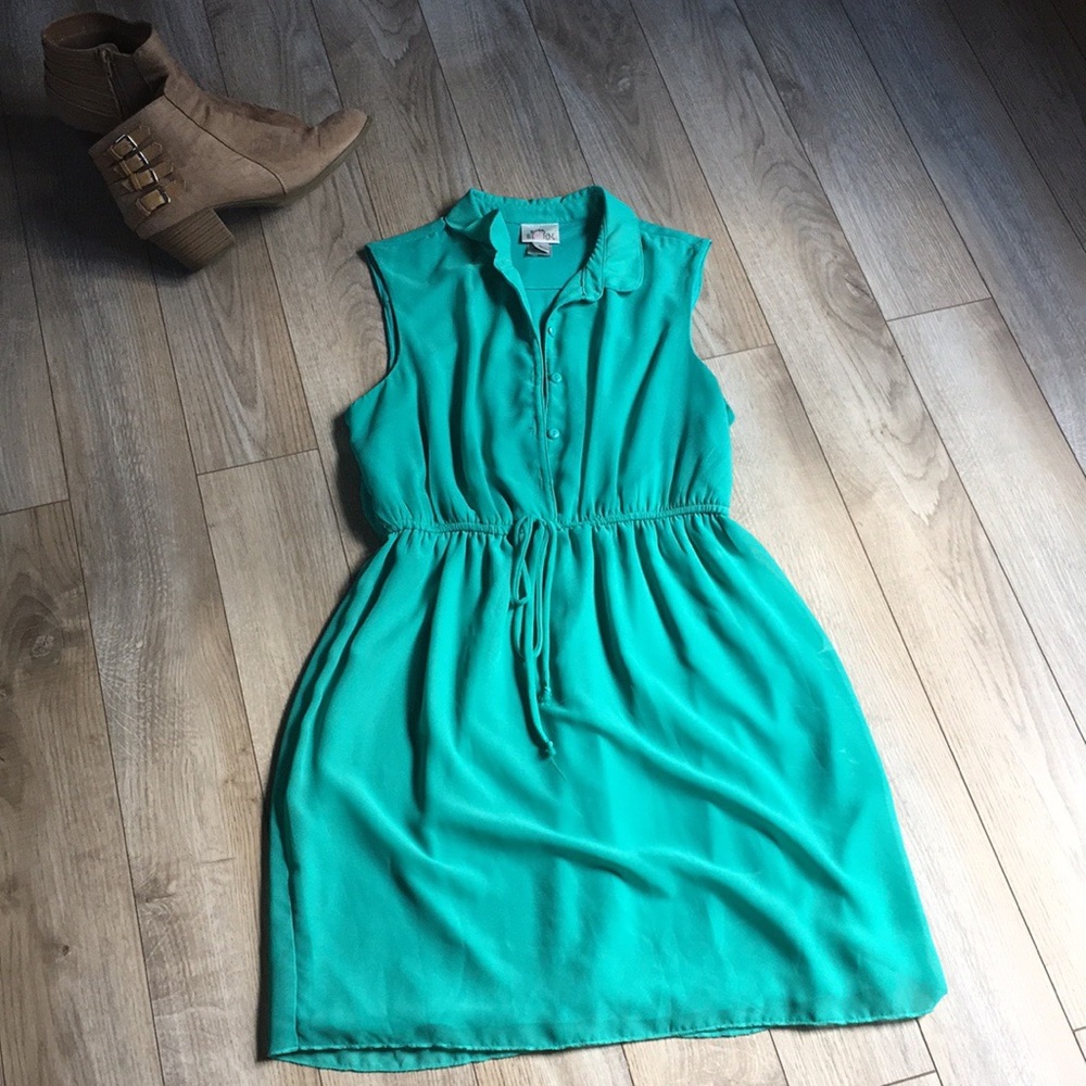Sweet Storm Green Casual Dress